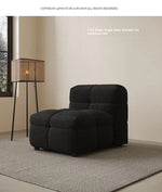 Modern Faux Lambswool Sofa - Stylish Pine & Oak Design for Chic Living Rooms hxy-5160
