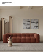 Modern Faux Lambswool Sofa - Stylish Pine & Oak Design for Chic Living Rooms hxy-5160