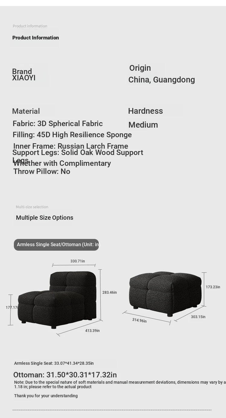 Stylish Pine Oak Sofa in Elegant Black Upholstery – Perfect for Modern Living Rooms hxy-5164
