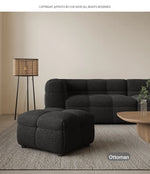Stylish Pine Oak Sofa in Elegant Black Upholstery – Perfect for Modern Living Rooms hxy-5164