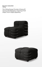 Stylish Pine Oak Sofa in Elegant Black Upholstery – Perfect for Modern Living Rooms hxy-5164