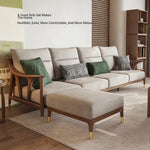 Stylish Ash Wood Sofa with Faux Leather Upholstery – Modern Comfort and Elegance for Your Living Room hyc-3113
