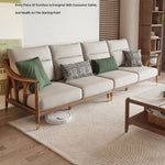 Stylish Ash Wood Sofa with Faux Leather Upholstery – Modern Comfort and Elegance for Your Living Room hyc-3113