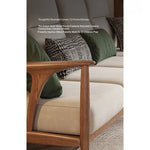 Stylish Ash Wood Sofa with Faux Leather Upholstery – Modern Comfort and Elegance for Your Living Room hyc-3113