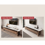 Elegant Ash Wood TV Cabinet with Sintered Stone Top – Modern Home Entertainment Solution hyc-3114