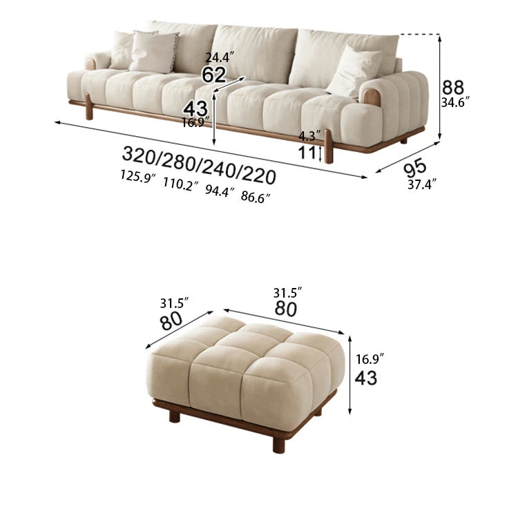 Stylish Ash Wood and Faux Leather Sofa - Modern Elegance for Your Living Room hyc-3115