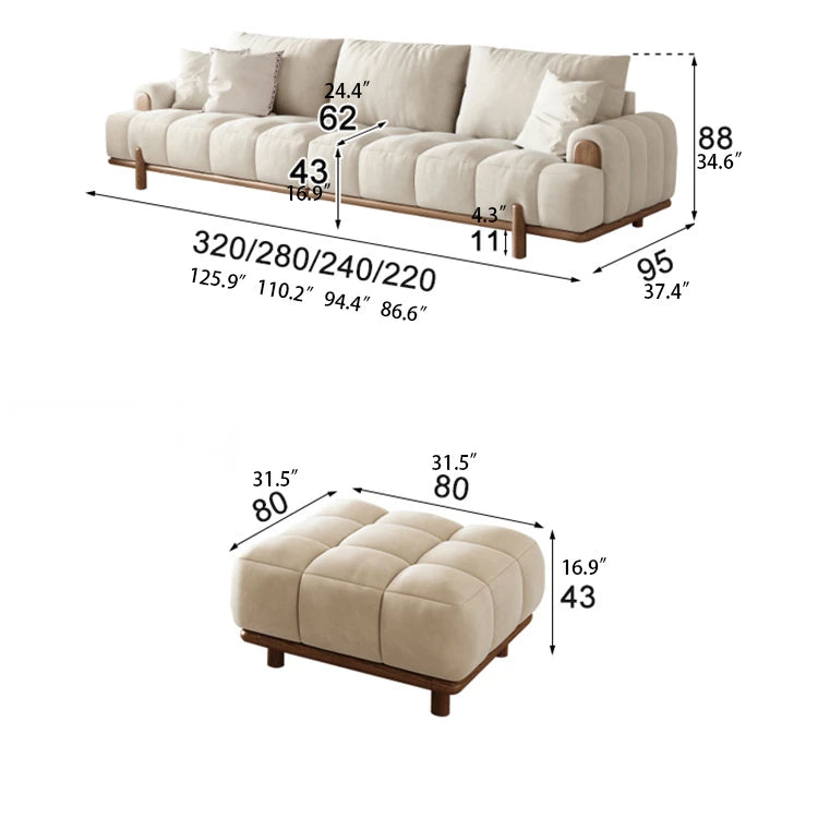Stylish Ash Wood and Faux Leather Sofa - Modern Elegance for Your Living Room hyc-3115