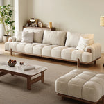 Stylish Ash Wood and Faux Leather Sofa - Modern Elegance for Your Living Room hyc-3115