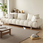 Stylish Ash Wood and Faux Leather Sofa - Modern Elegance for Your Living Room hyc-3115