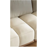 Stylish Ash Wood and Faux Leather Sofa - Modern Elegance for Your Living Room hyc-3115