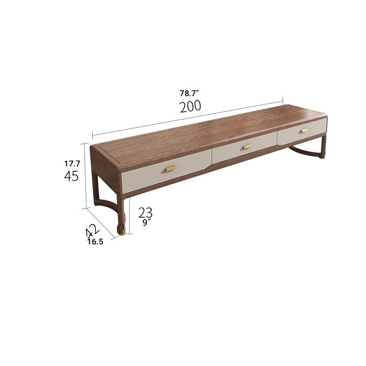 Stylish Ash Wood Coffee Table with Sintered Stone Top and Storage Drawers - Modern Living Room Furniture hyc-3116