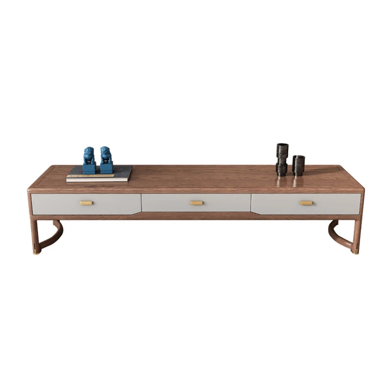 Stylish Ash Wood TV Cabinet with Storage Drawers - Modern Living Room Furniture hyc-3117