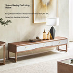 Stylish Ash Wood TV Cabinet with Storage Drawers - Modern Living Room Furniture hyc-3117