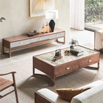 Stylish Ash Wood TV Cabinet with Storage Drawers - Modern Living Room Furniture hyc-3117