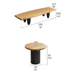Rustic Solid Wood Coffee Table - Stylish Modern Design for Living Room Decor hyc-3118