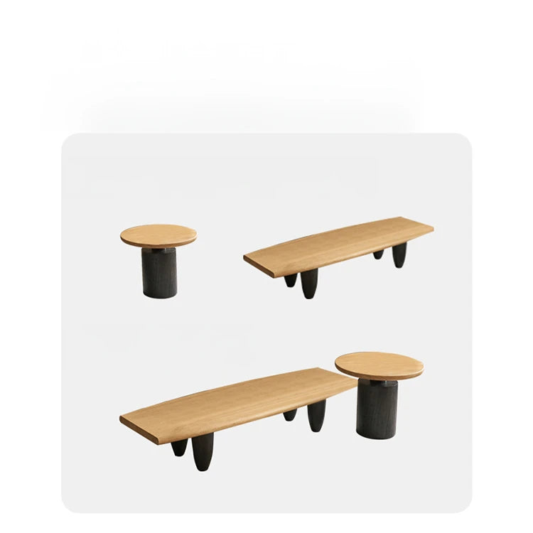 Rustic Solid Wood Coffee Table - Stylish Modern Design for Living Room Decor hyc-3118