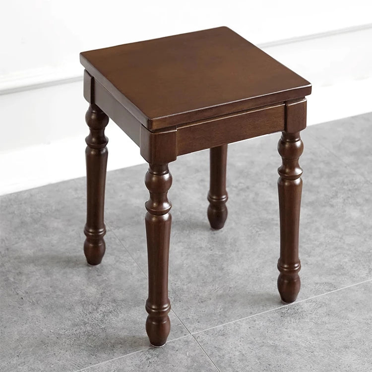 Classic Solid Wood Stool - Elegant Design for Home and Office Decor hyjyj-4260