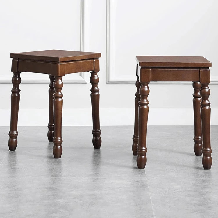 Classic Solid Wood Stool - Elegant Design for Home and Office Decor hyjyj-4260