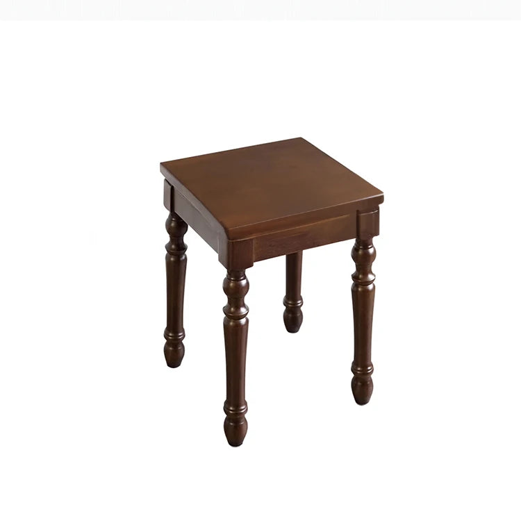 Classic Solid Wood Stool - Elegant Design for Home and Office Decor hyjyj-4260