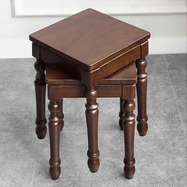 Classic Solid Wood Stool - Elegant Design for Home and Office Decor hyjyj-4260