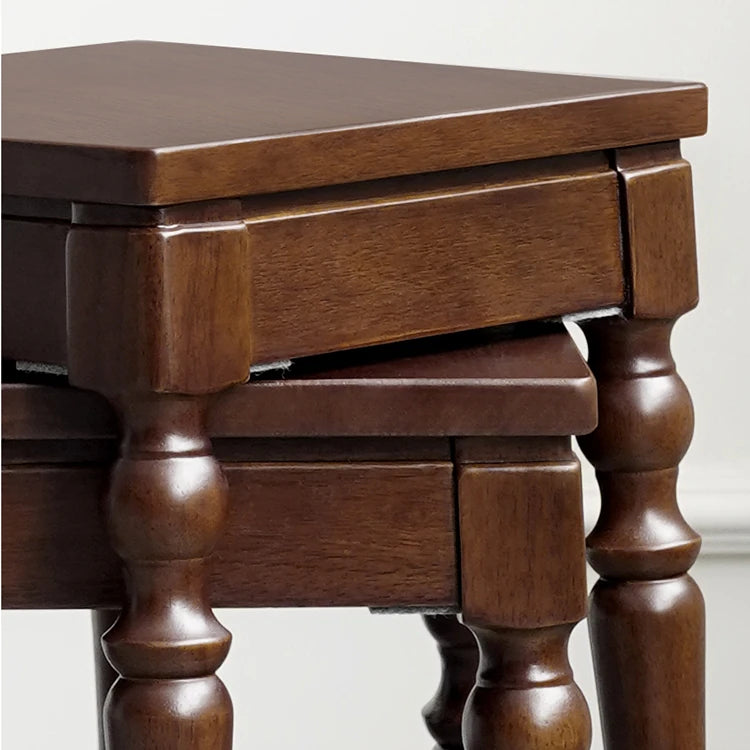 Classic Solid Wood Stool - Elegant Design for Home and Office Decor hyjyj-4260