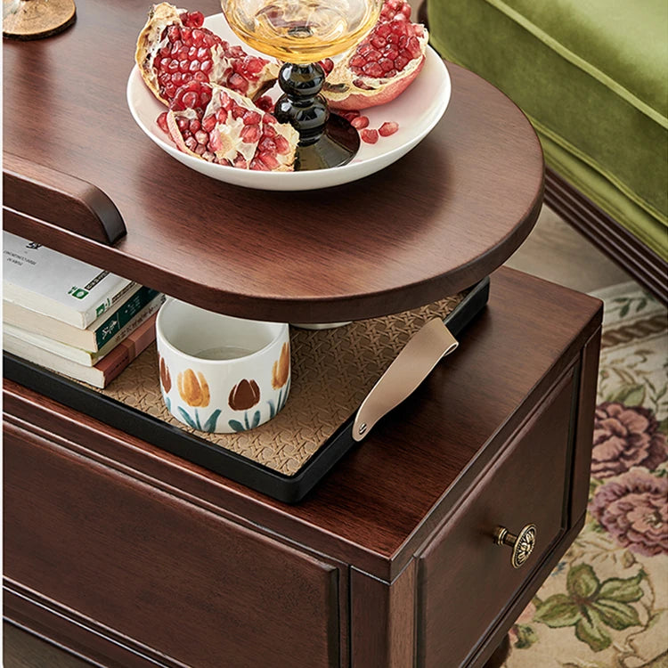 Elevate Your Living Room: Elegant Solid Wood Tea Table for Timeless Style hyjyj-4266