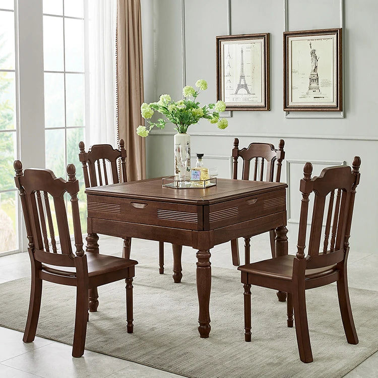 Solid Wood Dining Chair Set - Elegant and Durable Design for Your Home hyjyj-4270