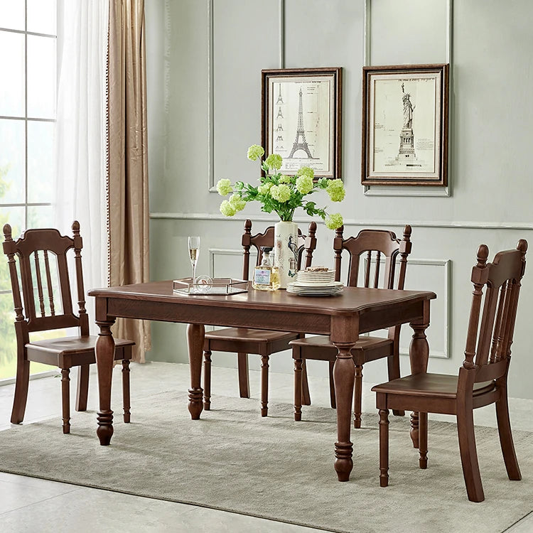 Solid Wood Dining Chair Set - Elegant and Durable Design for Your Home hyjyj-4270