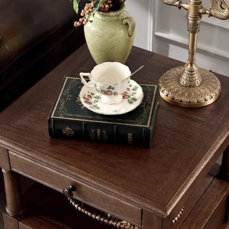 Classic Solid Wood Tea Table - Elegant Living Room Centerpiece hyjyj-4272