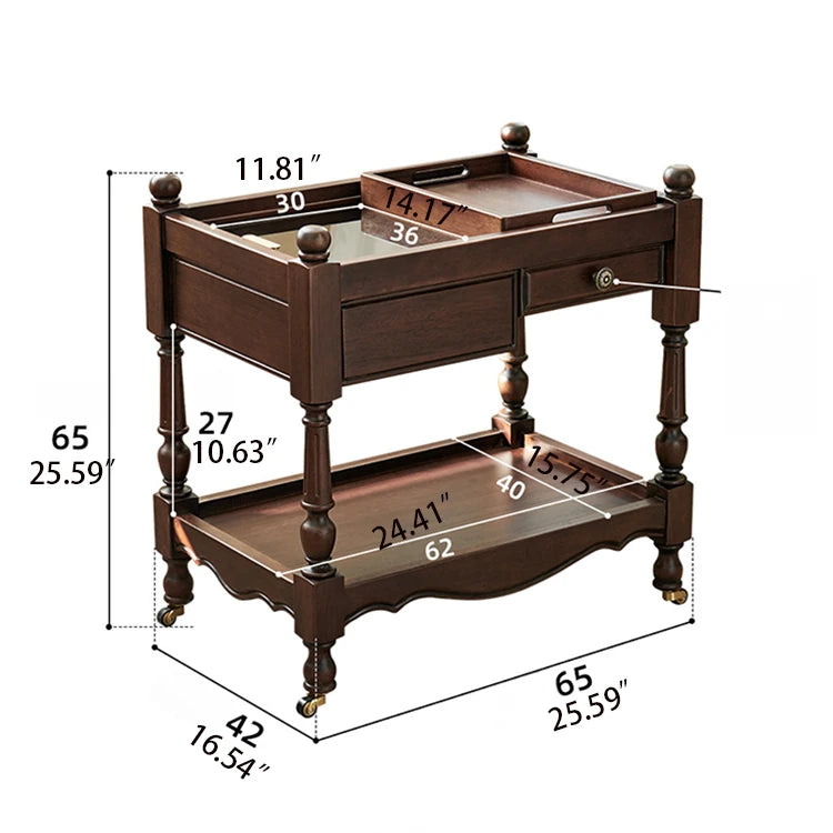 Classic Solid Wood Tea Table - Enhance Your Living Room Elegance hyjyj-4280