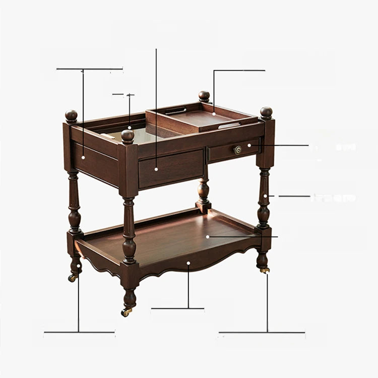 Classic Solid Wood Tea Table - Enhance Your Living Room Elegance hyjyj-4280