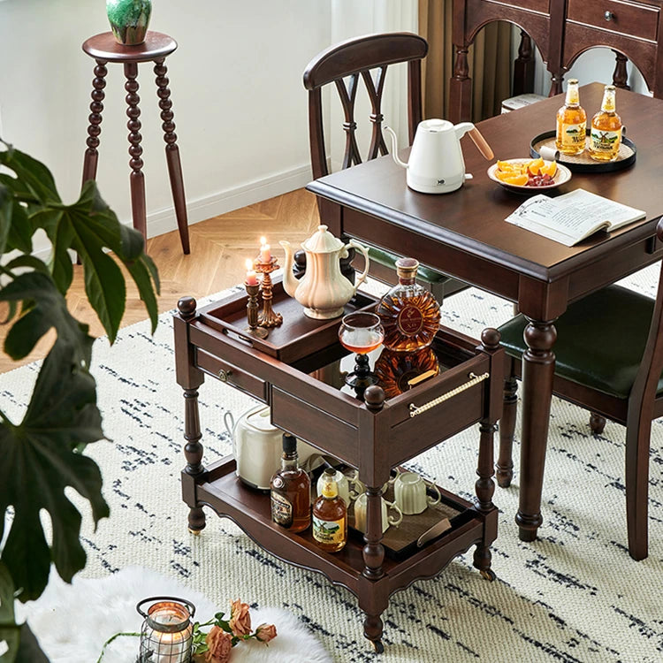 Classic Solid Wood Tea Table - Enhance Your Living Room Elegance hyjyj-4280