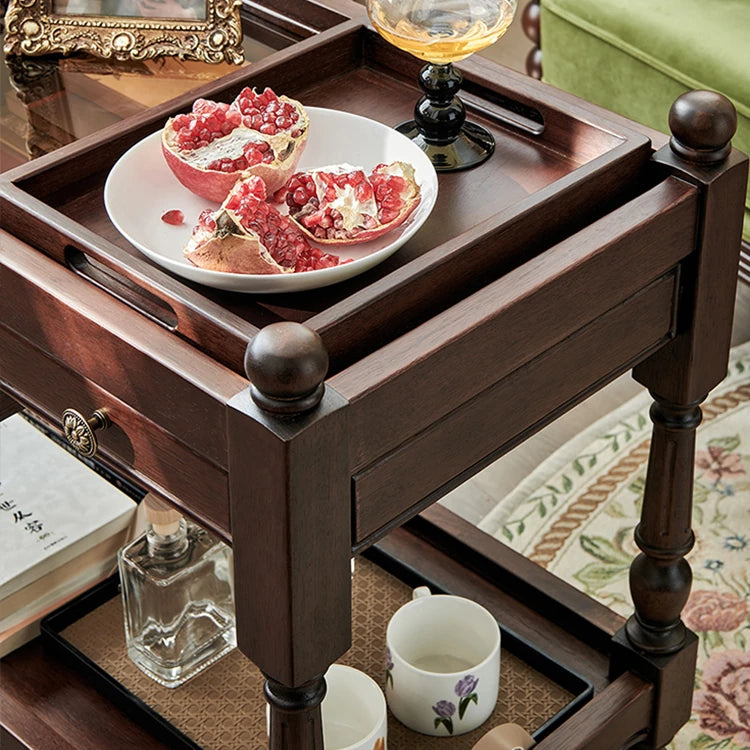 Classic Solid Wood Tea Table - Enhance Your Living Room Elegance hyjyj-4280