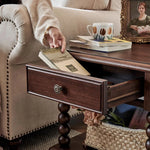 Solid Wood Tea Table with Drawer - Elegant and Functional Design for Any Living Space hyjyj-4281