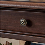 Solid Wood Tea Table with Drawer - Elegant and Functional Design for Any Living Space hyjyj-4281