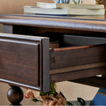 Solid Wood Tea Table with Drawer - Elegant and Functional Design for Any Living Space hyjyj-4281