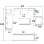 Luxurious Pine Cherry Wood Sofa Set with Premium Leather Upholstery hyjyj-4284