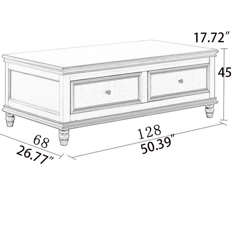 Solid Wood Tea Table - Elegant Centerpiece for Your Living Room hyjyj-4286