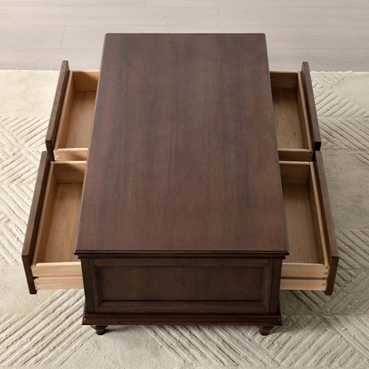 Solid Wood Tea Table - Elegant Centerpiece for Your Living Room hyjyj-4286