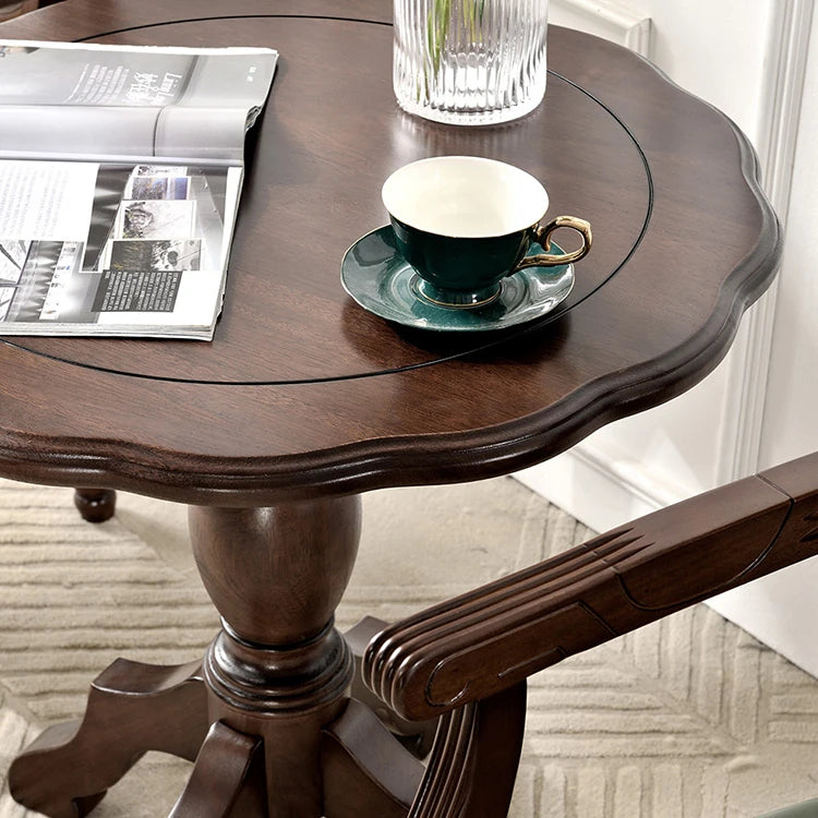 Elegant Solid Wood Tea Table – Timeless Design for Your Living Room hyjyj-4292