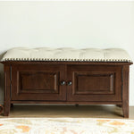 Elegant Solid Wood Cowhide Leather Stool – Perfect for Sophisticated Interiors hyjyj-4293