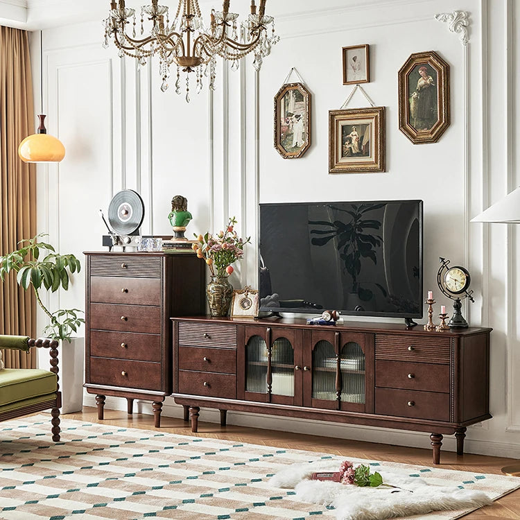 Elegant Solid Wood Cabinet - Perfect Blend of Style and Functionality hyjyj-4294