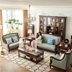 Elegant Cherry Wood Coffee Table for Sophisticated Living Rooms hyjyj-4297