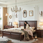 Elegant Cherry Wood Coffee Table for Sophisticated Living Rooms hyjyj-4297