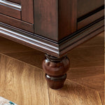 Elegant Cherry Wood Coffee Table for Sophisticated Living Rooms hyjyj-4297