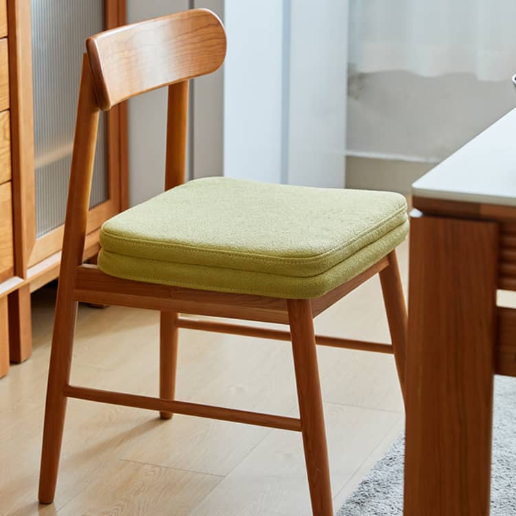 Elegant Natural Wood Chair in Brown - Oak, Cherry, and Black Walnut Options hykmq-740