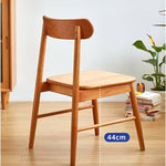 Elegant Natural Wood Chair in Brown - Oak, Cherry, and Black Walnut Options hykmq-740