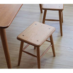 Elegant Natural Wood Chair in Brown - Oak, Cherry, and Black Walnut Options hykmq-740