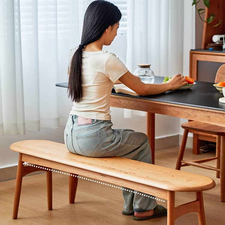 Elegant Multitone Wooden Stool with Cotton/Linen Seat – Grey, Brown, Cherry, Black Walnut hykmq-741