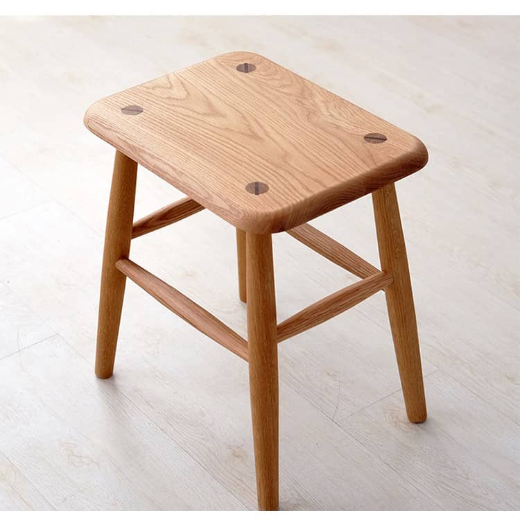 Stunning Natural Wood Stools in Cherry, Black Walnut, and Oak Finishes - Perfect for Every Home Decor hykmq-743